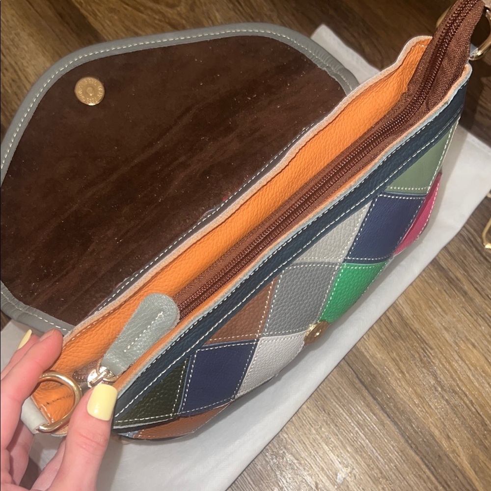 Multicolor Patchwork Women's Bag, Genuine Leather… - image 7